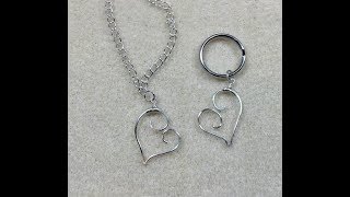 Easy Wire Heart Charm