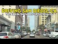 Downtown San Diego, California in 4K. Where are the homeless?