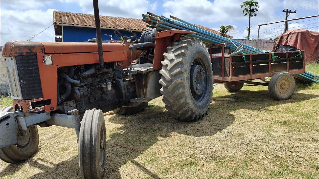 Na estrada com o trator MF 95X 