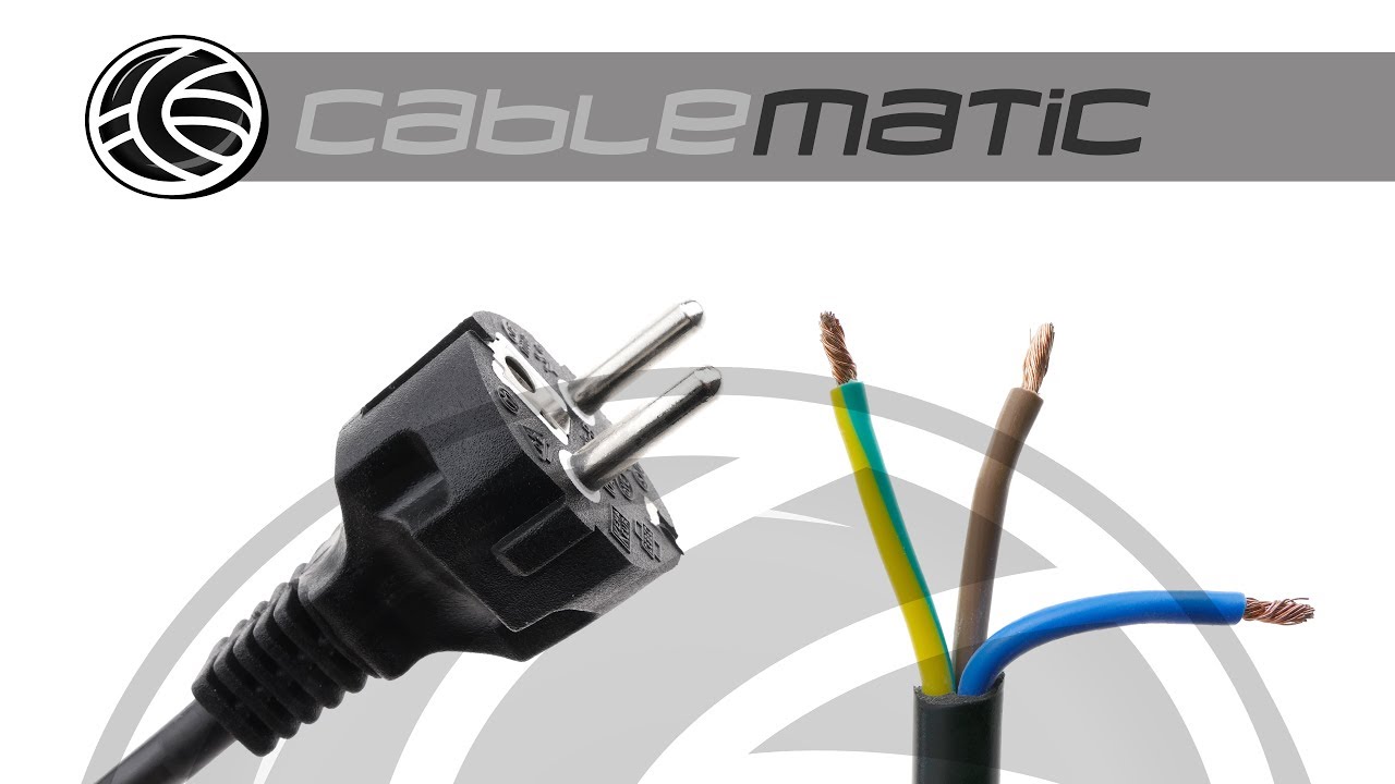 Cable eléctrico de enchufe schuko - distribuido por CABLEMATIC ® 