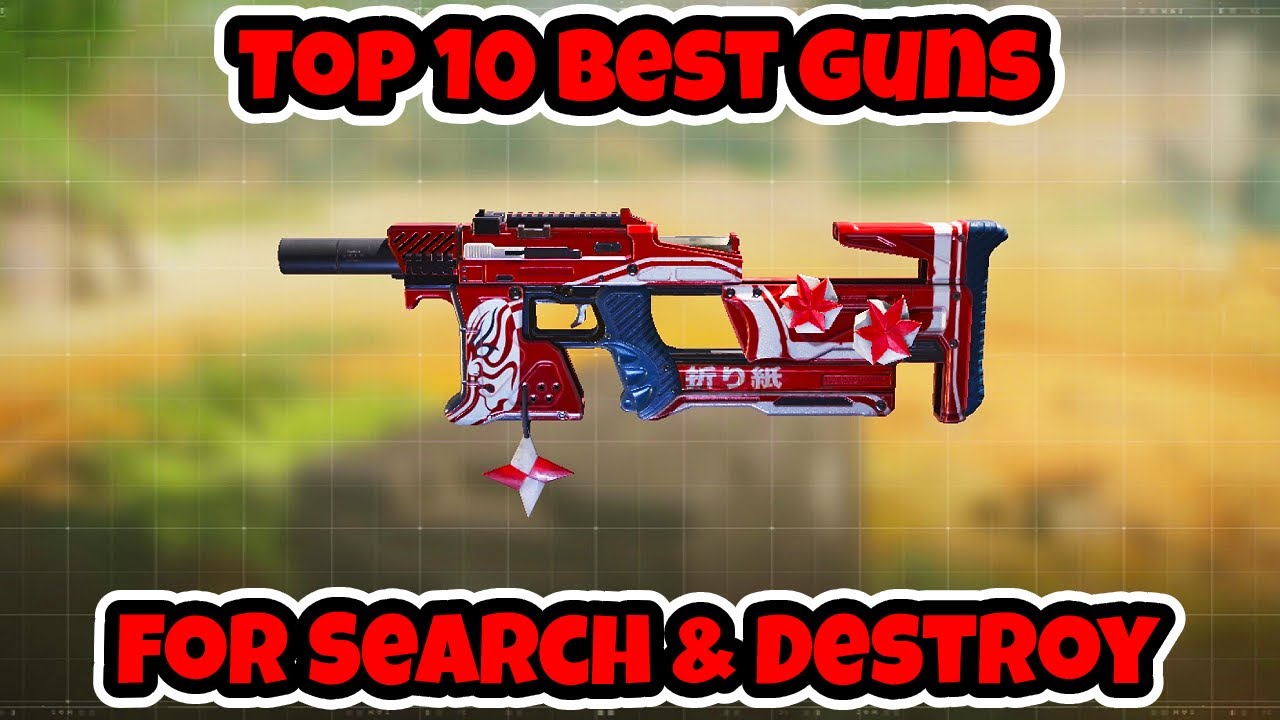 Cod Red Gun Top 10 Best Guns for Search & Destroy in Cod Mobile Season 8 - YouTube