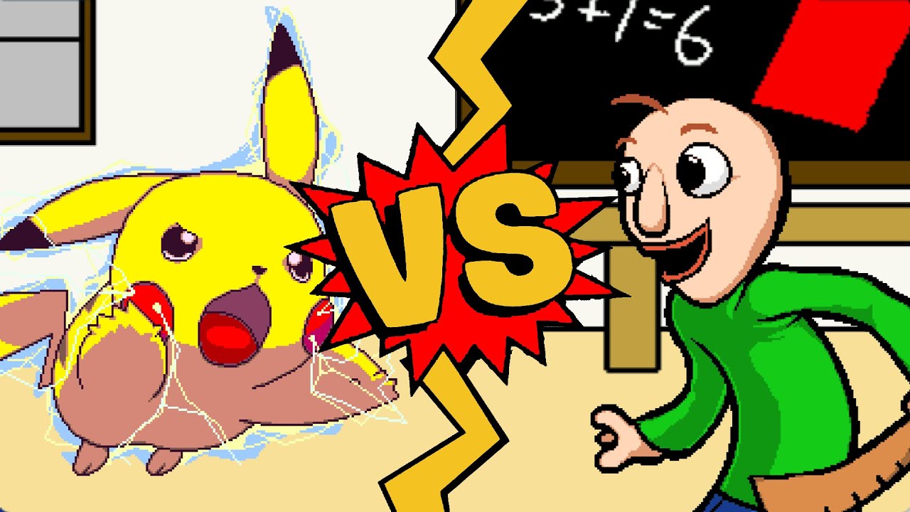 Битвы M.U.G.E.N | Пикачу против Балди | Основы покемонов против Балди