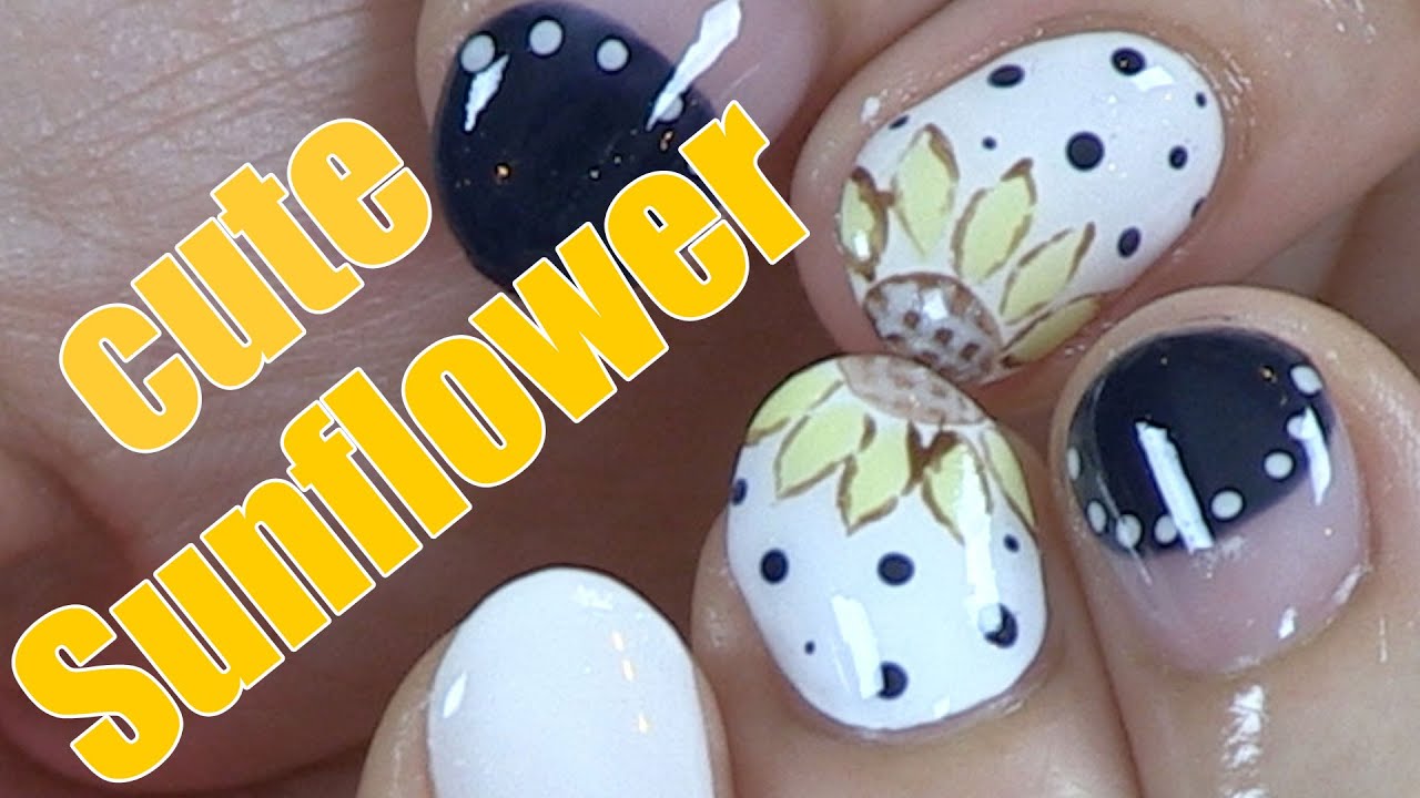夏ネイルにハマる ひまわりアート のやり方 ひまわりネイル画像集 Trill トリル