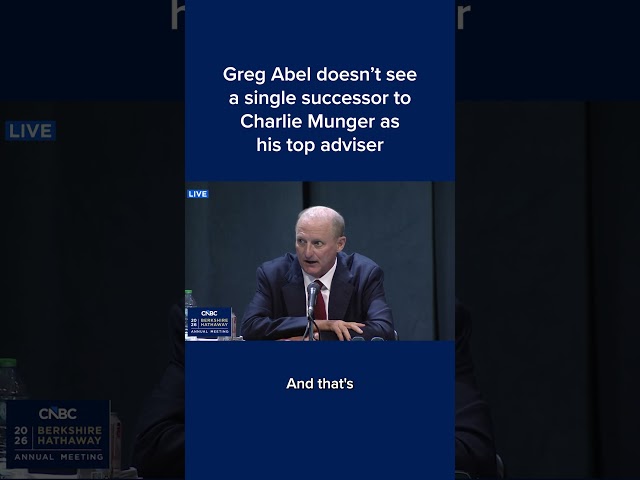 Greg Abel doesn't see a single successor to Charlie Munger as his top adviser