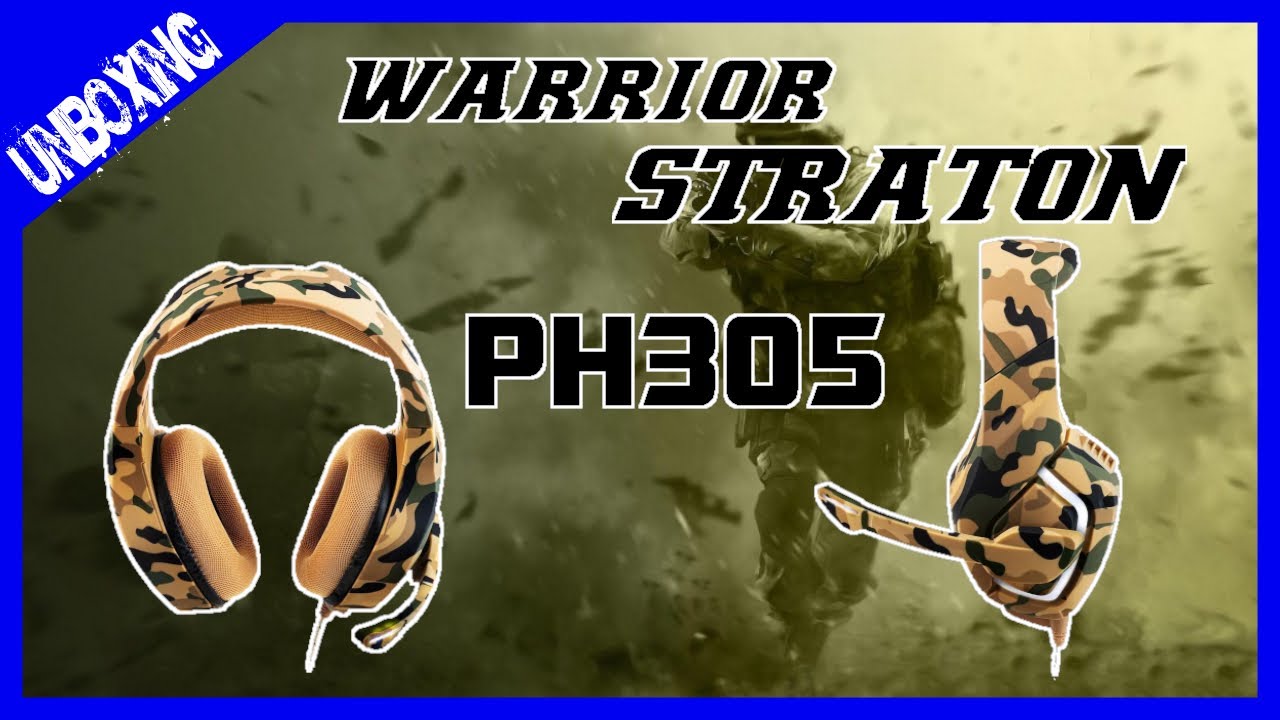 Headset Warrior Straton PH305 Camuflado USB - PC Gamer 