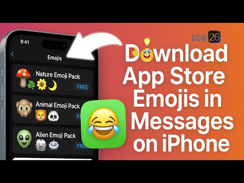 iOS 26 Emoji Packs: Download & Use App Store Emojis in Messages App on iPhone