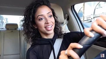 Liza Koshy dancing and singing in her car for 3:15 minutes