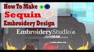 How to make Embroidery Sequin Design & Make Motif Run