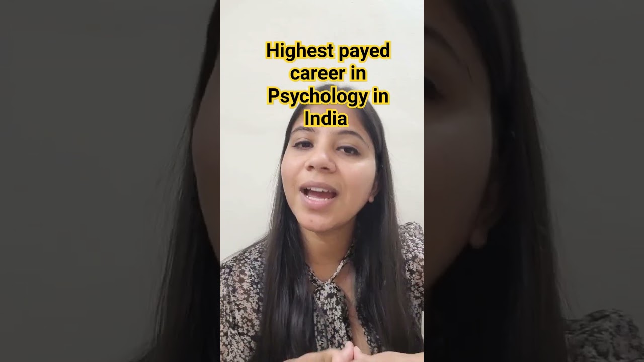 Highest payed psychology jobs in India