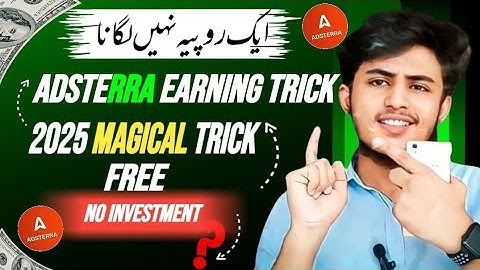 Adsterra Magical Method | High CPM Method | Direct Link Method
