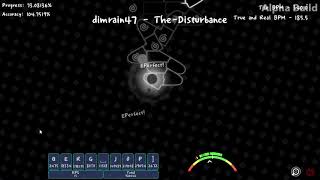 (not a clear) ADOFAI - [Level 20.1] Dimrain47 - The Disturbance (1.0x) - 47-100%