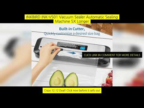 Inkbird Ink-Vs01 Vacuum Sealer Automatic Sealing Machine 5X Longer