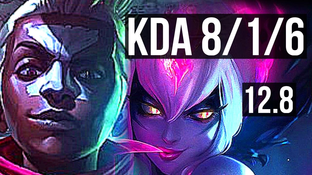 EKKO vs EVE (JNG) | 8/1/6, 2.1M mastery, 400+ games, Godlike | EUW Master | 12.8