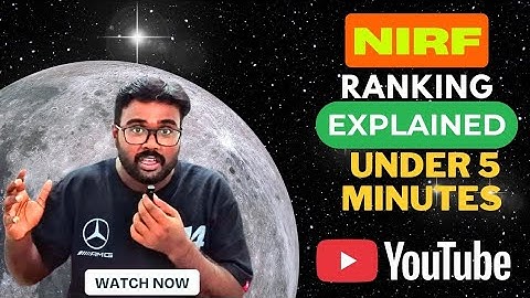 NIRF Ranking System Explained under 5 minutes | Parameters in NIRF Ranking System #nirfranking 