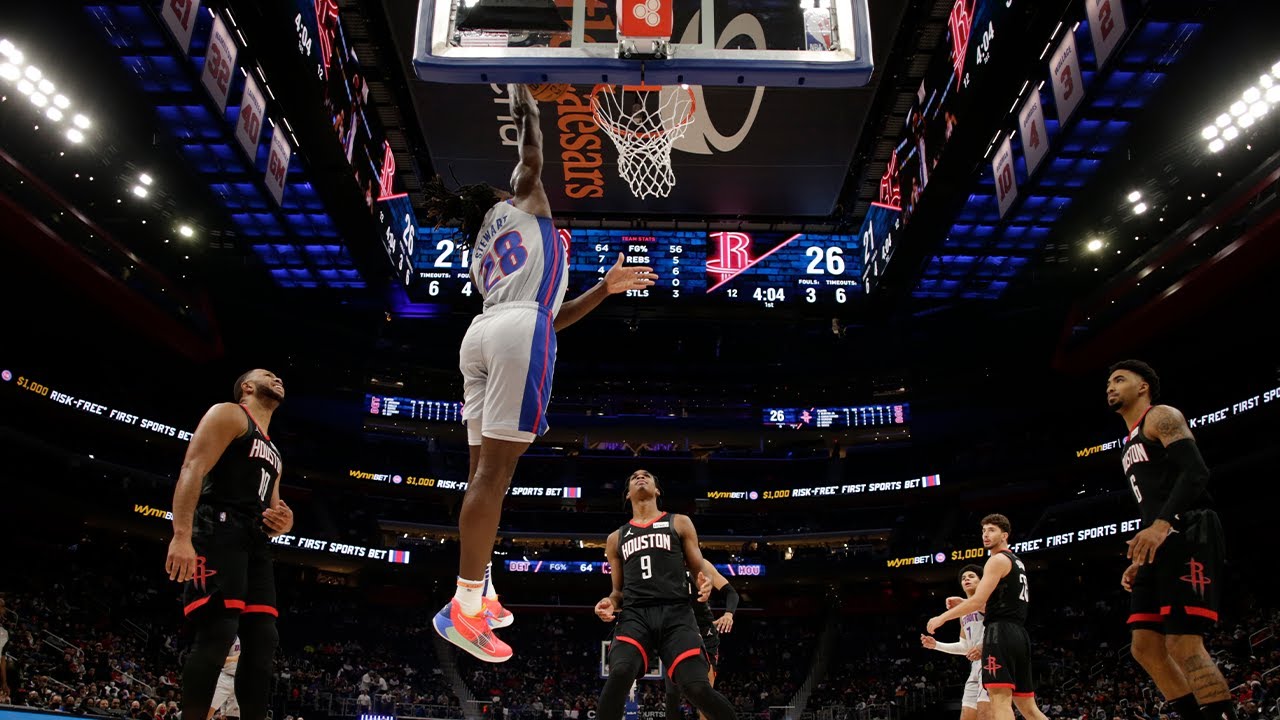 Detroit Pistons Highlights Isaiah Stewart scores 16 points, 8 rebounds against the Houston