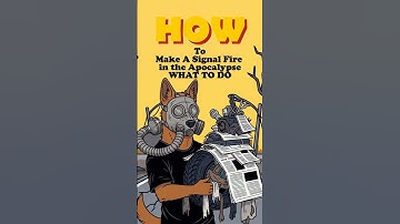 HOW TO MAKE A SIGNAL FIRE🔥🚨Post-Apocalypse #survival #postapocalyptic #shorts  #viral #gmtng