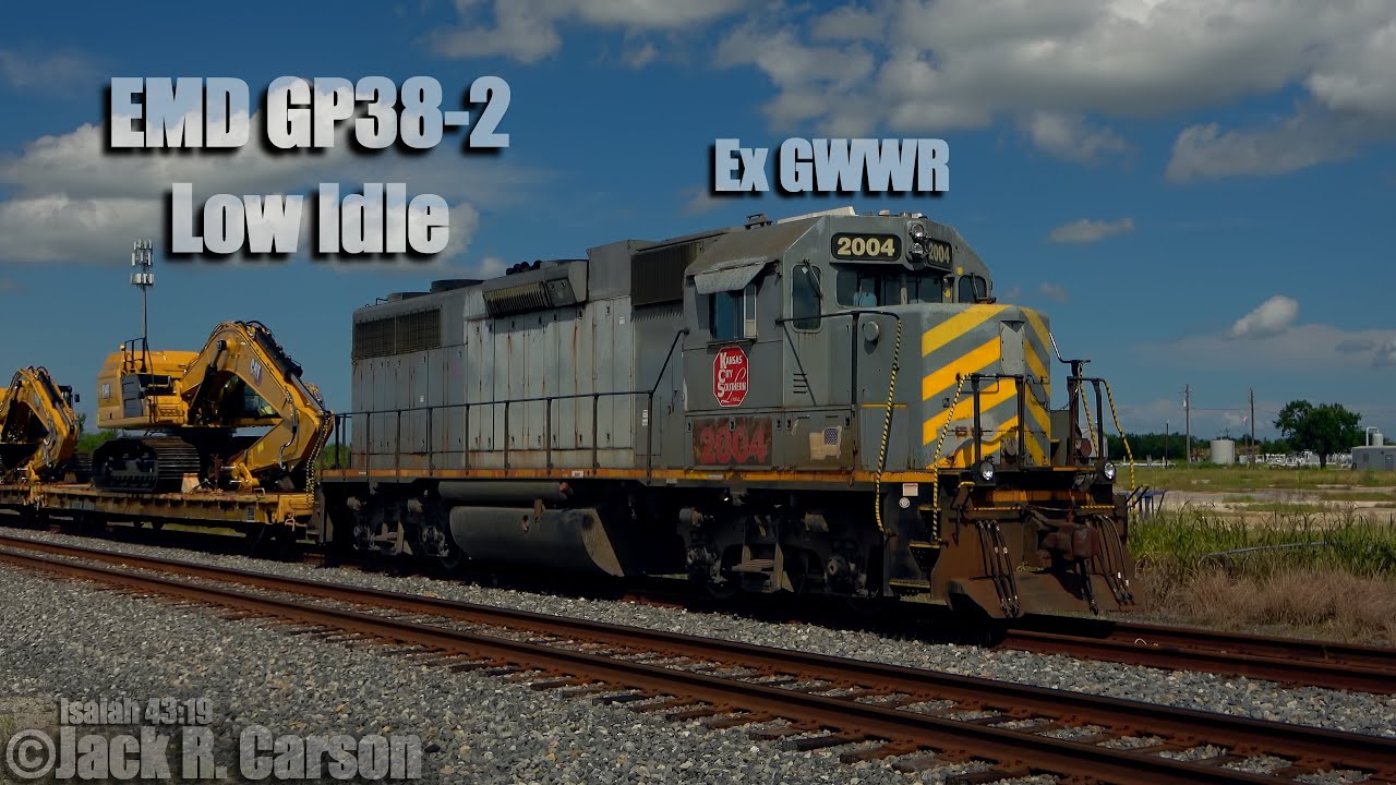 KCS 2004 EMD GP382 645E Low Idle + Air Dryer White Noise