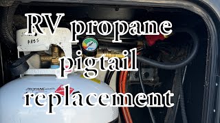 RV propane pigtail replacement by The Wandering Steeles 52 views 4 months ago 4 minutes, 14 seconds