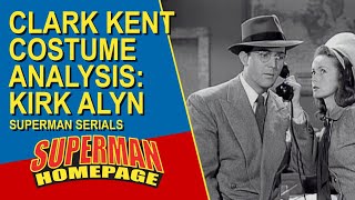 Clark Kent Costume Analysis (Part 1 - Kirk Alyn) Profile