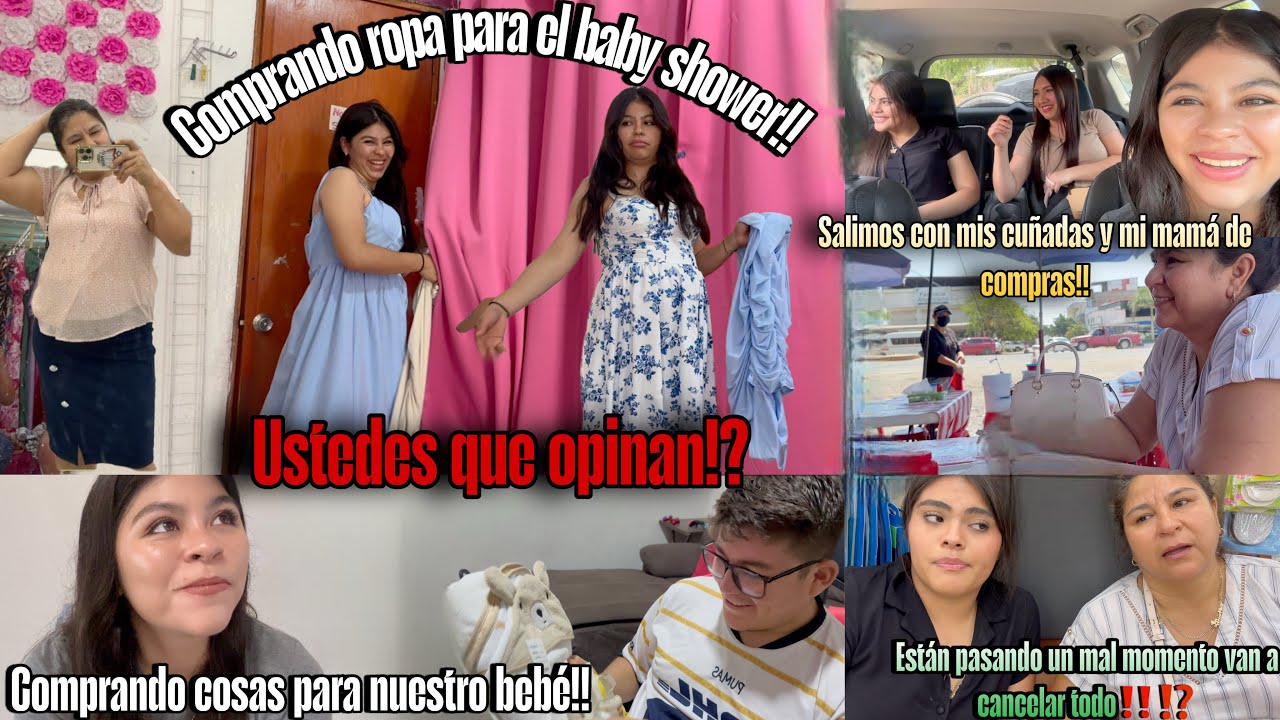 COMPRANDO COSAS PARA NUESTRO BEBE Y PARA EL BABY SHOWER‼️SALÍ CON MIS CUÑADAS Y MI MAMÁ🥰