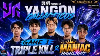 Yangon Galacticos vs Team Falcons PH | Game 1 Triple Kill & Maniac Highlights | MSC 2026 Semifinals Yangon Galacticos vs Team Falcons PH | Game 1 Triple Kill & Maniac Highlights | MSC 2026 Semifinals