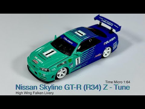 Unboxing Time Micro 1:64 Nissan Skyline GT-R R34 Z-Tune