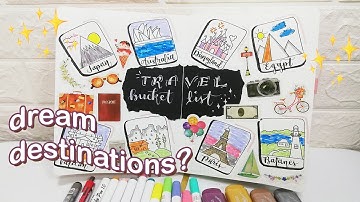 TRAVEL BUCKET LIST // doodle with me