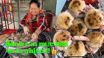 Ẩm thực Nha Trang ; Bánh Căn Mực Tôm Ăn Là ghiền Rẻ Bình Dân  | Chợ Cửa Bé Vĩnh Trường