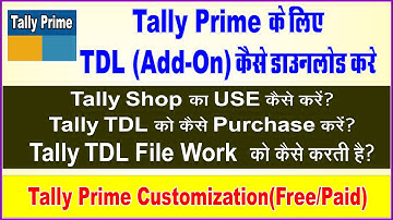 How download All TDL File For Tally Prime | Tally Prime TDL File| How Tally Add-On File Download