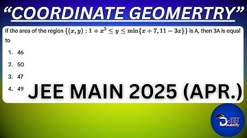 If the area of the region { (x, y) : 1 + x² ≤ y ≤ min{ x + 7, 11 − 3x } } is A,...| Doubtify JEE