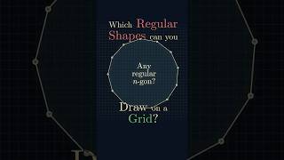 Which Regular Shapes can you Draw on a Grid? #geometricshapes #mathematics #regularshapes #polygons