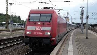 Züge in Zeithain und Riesa am 08.06.2023 - von der Schwimmstunde zum ICE 1