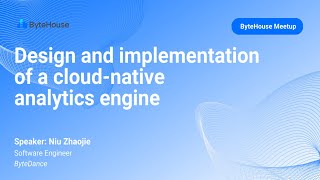 Design and implementation of a cloud-native analytics engine
