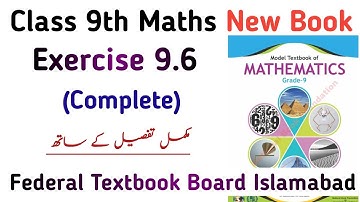 Unit 9 Class 9 Exercise 9.6 New Book | Chapter 9 Exercise 9.6 Class 9th NBF Maths | Learning Zone