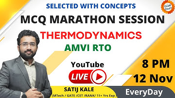 01 / THERMODYNAMICS - TD | MCQ Session | AMVI RTO | BMC | ONGC | MES | JE & SE  EXAMS