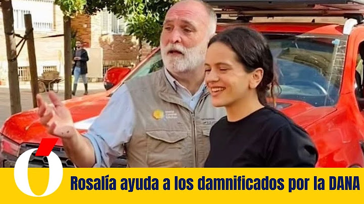 Rosalía ayuda a los damnificados por la DANA.