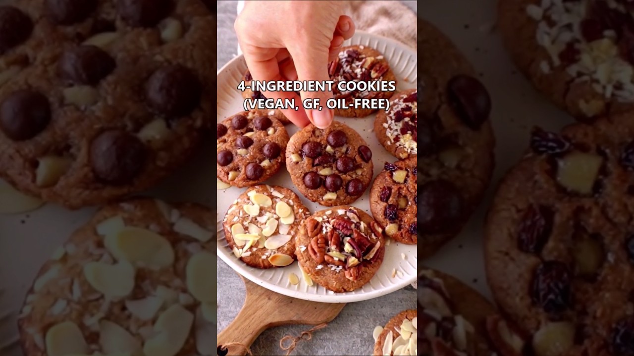 Веганское овсяное печенье из 4 ингредиентов