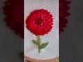 Gorgeous Hand Flower Embroidery #shorts #trending #viral #embroidery #art #flowers #tutorial