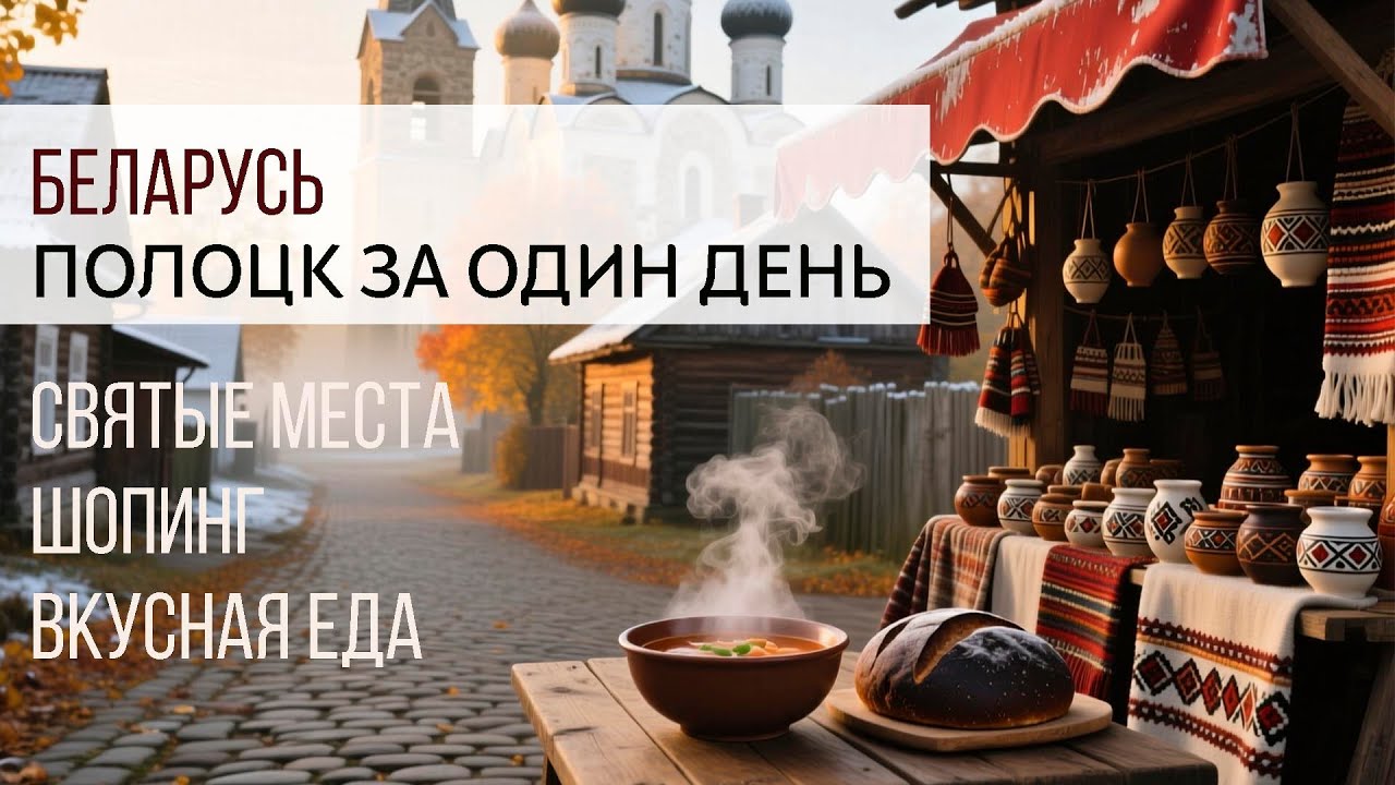 БЕЛАРУСЬ ♥️ Полоцк за один день: святыни, дешевый шоппинг и вкусная еда 👍💒