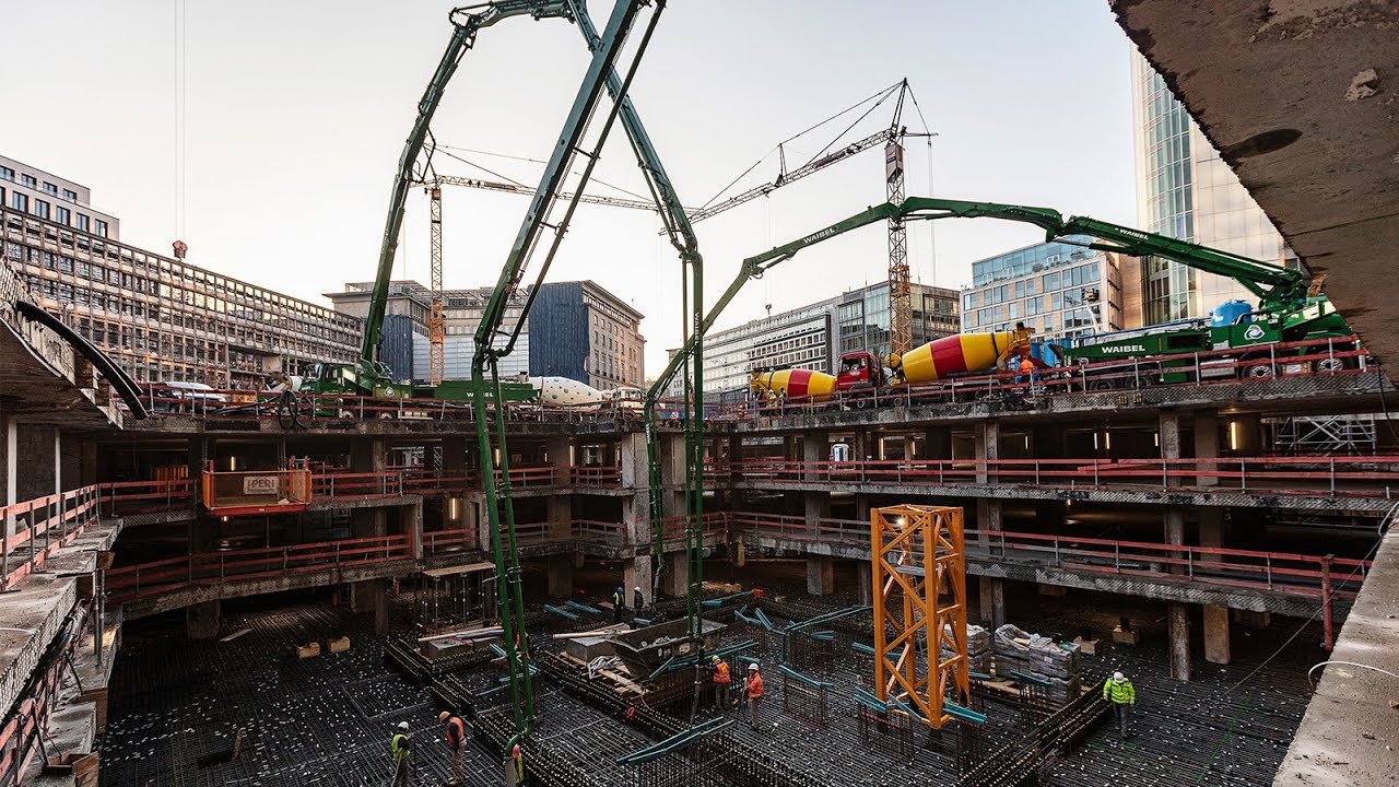 FOUR Frankfurt - Fertigstellung des T1-Fundaments