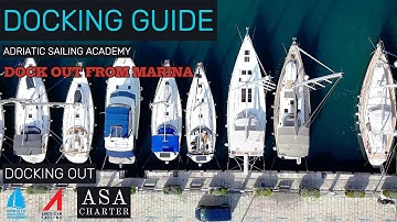 Docking guide - How to dock out from marina with mooring lines @adriaticsailingacademy16