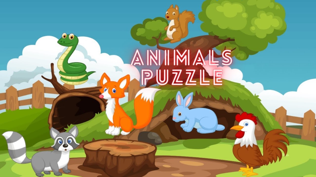 Animal Puzzle Game for Kids Animals Puzzle Animal Sound Games for Kids ...