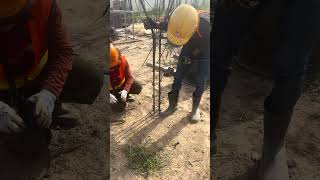 Starter bar of Pile Cap from Spun Pile  #building #civilengineering #concrete #machinery #rebar