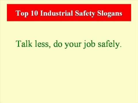 Top 10 Industrial Safety Slogans - YouTube