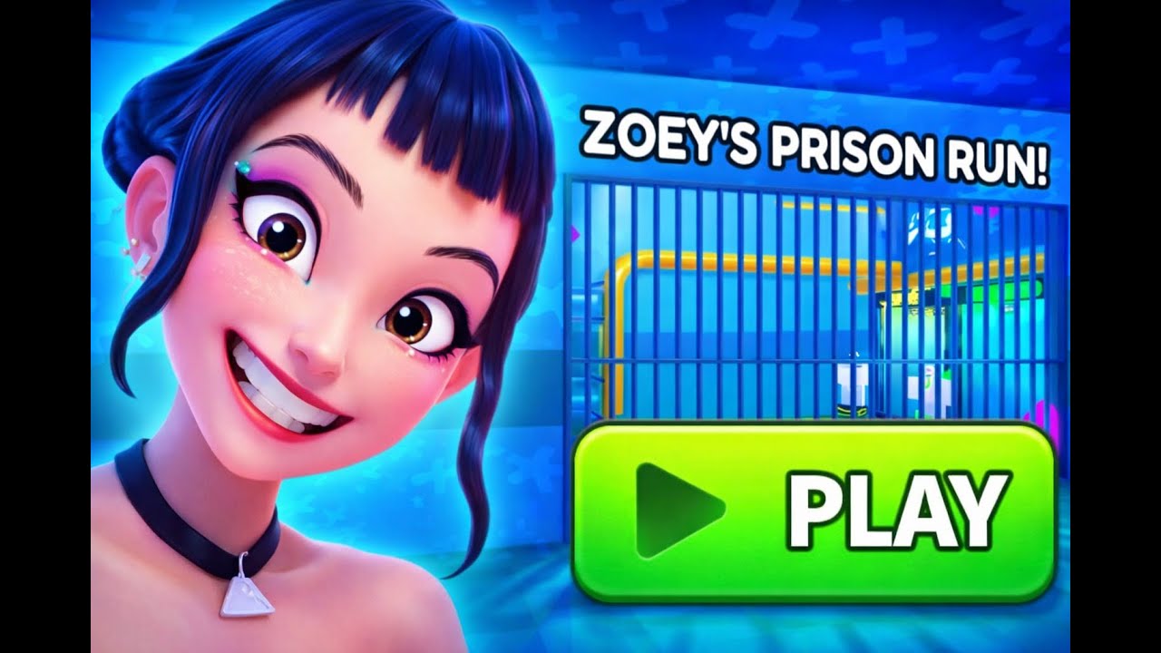 Escaping from a Zoey's PRISON in ROBLOX! Easy Mode Challenge