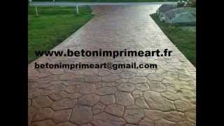 Beton Imprime Appenai-Sous-Bellême 61130 ,France .Betonimprimeart.fr Youtube