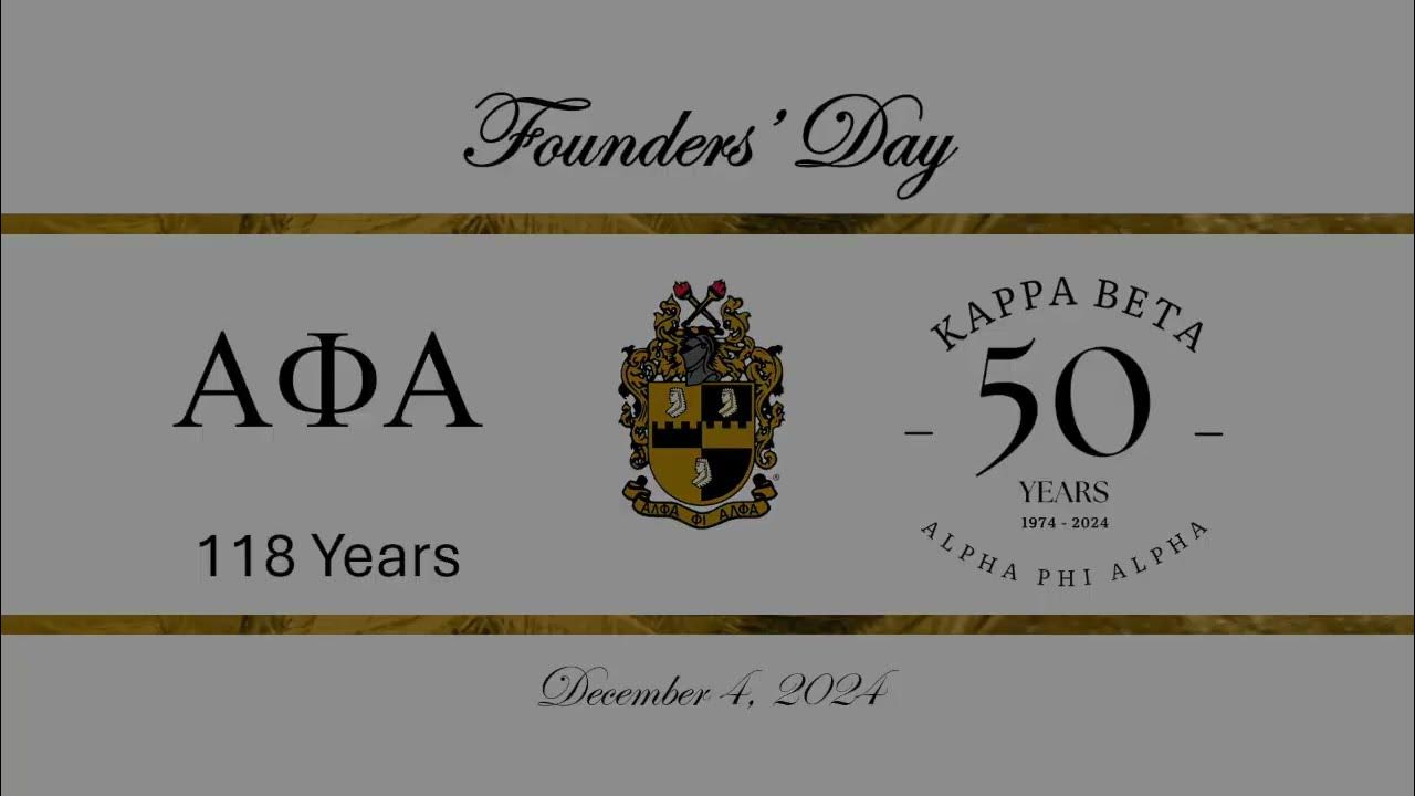 Alpha Phi Alpha Founder's / Charter Day YouTube