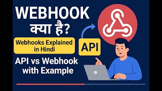 Webhook क्या है | Webhook Explained in Hindi | API vs Webhook with Example