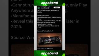 Xboxs Handheld PC is NOT Xbox!