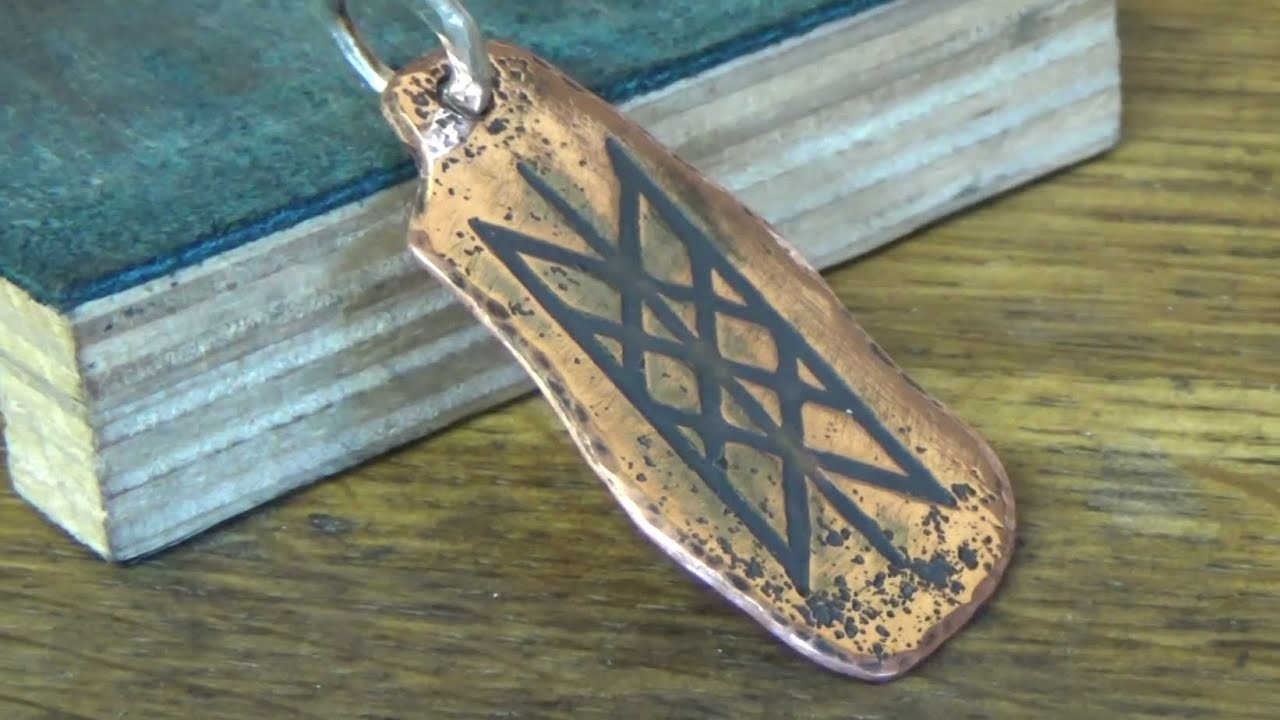 Electro Etching a Copper Pendant YouTube